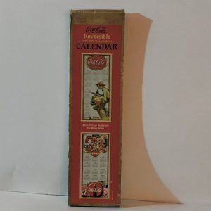 Vintage Coke Cola Calendar 2002-2003 Reversible Wall Scroll